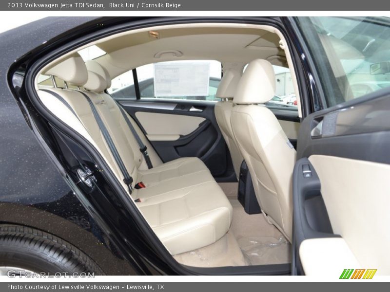 Black Uni / Cornsilk Beige 2013 Volkswagen Jetta TDI Sedan