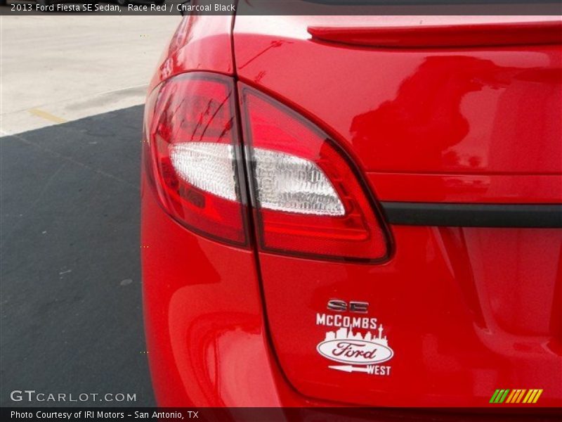 Race Red / Charcoal Black 2013 Ford Fiesta SE Sedan