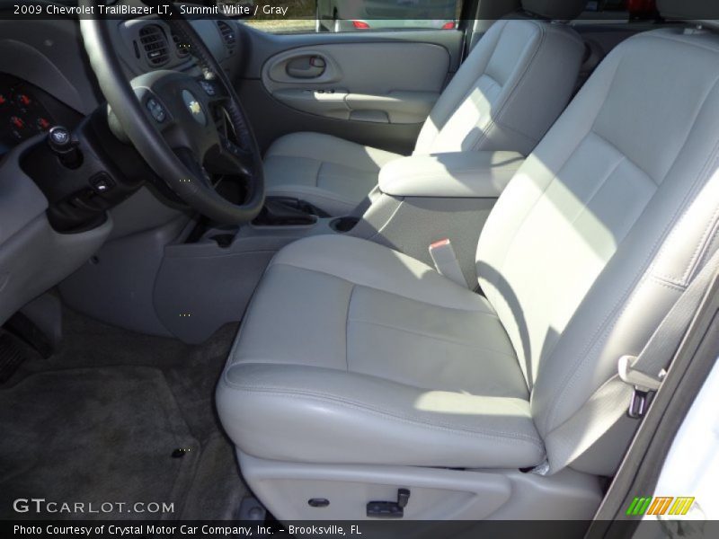Summit White / Gray 2009 Chevrolet TrailBlazer LT