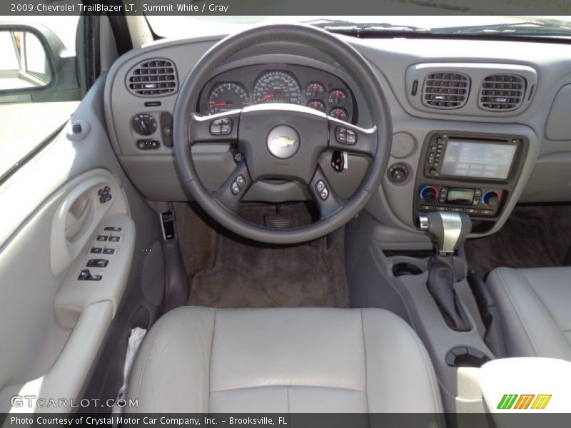Summit White / Gray 2009 Chevrolet TrailBlazer LT