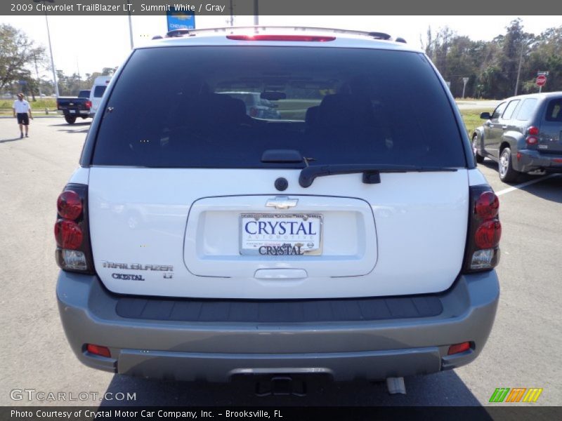 Summit White / Gray 2009 Chevrolet TrailBlazer LT