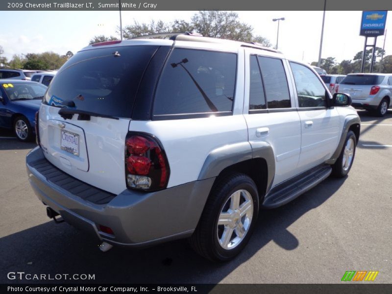 Summit White / Gray 2009 Chevrolet TrailBlazer LT