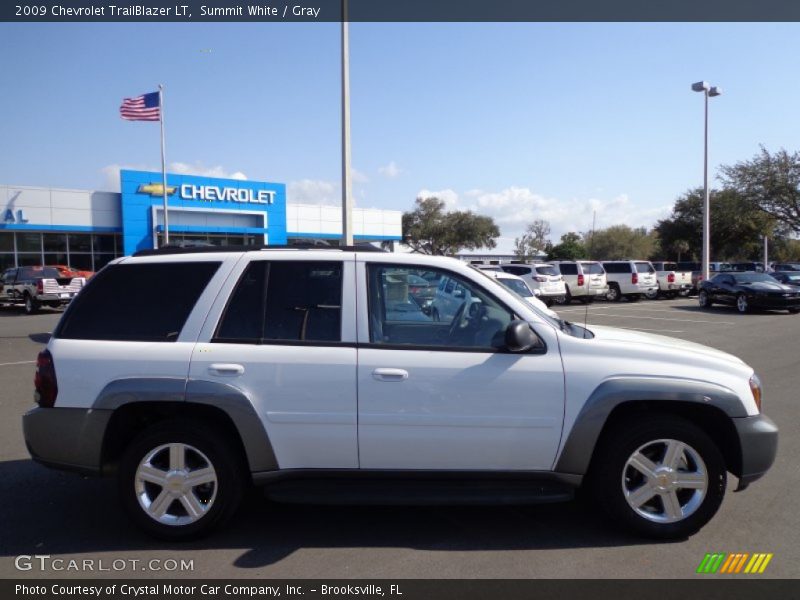 Summit White / Gray 2009 Chevrolet TrailBlazer LT