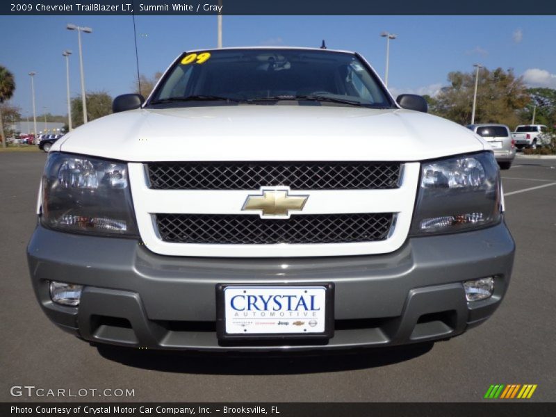 Summit White / Gray 2009 Chevrolet TrailBlazer LT