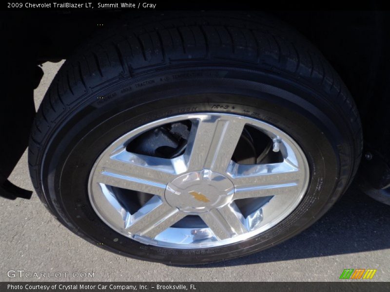Summit White / Gray 2009 Chevrolet TrailBlazer LT