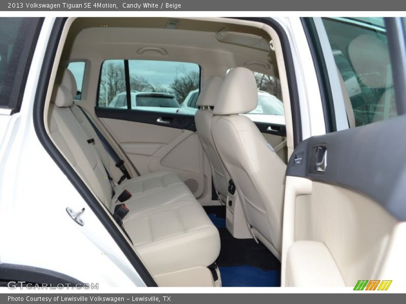 Rear Seat of 2013 Tiguan SE 4Motion