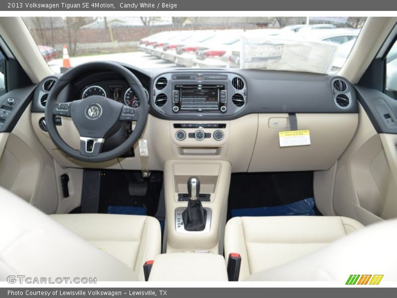 Dashboard of 2013 Tiguan SE 4Motion