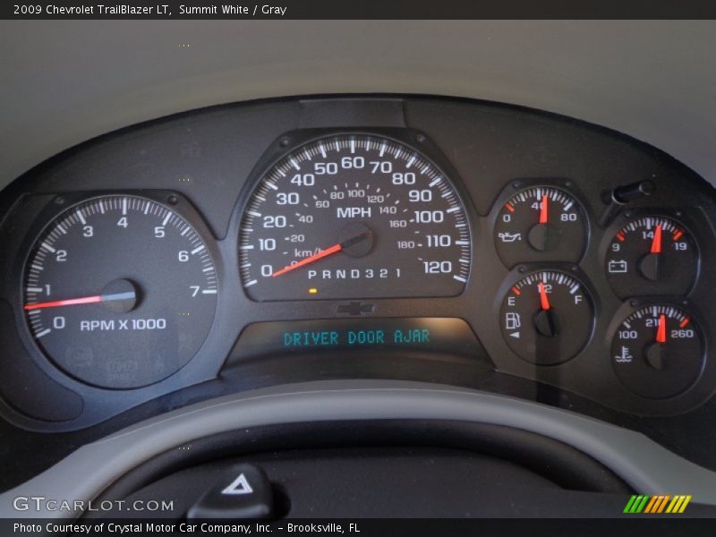Summit White / Gray 2009 Chevrolet TrailBlazer LT