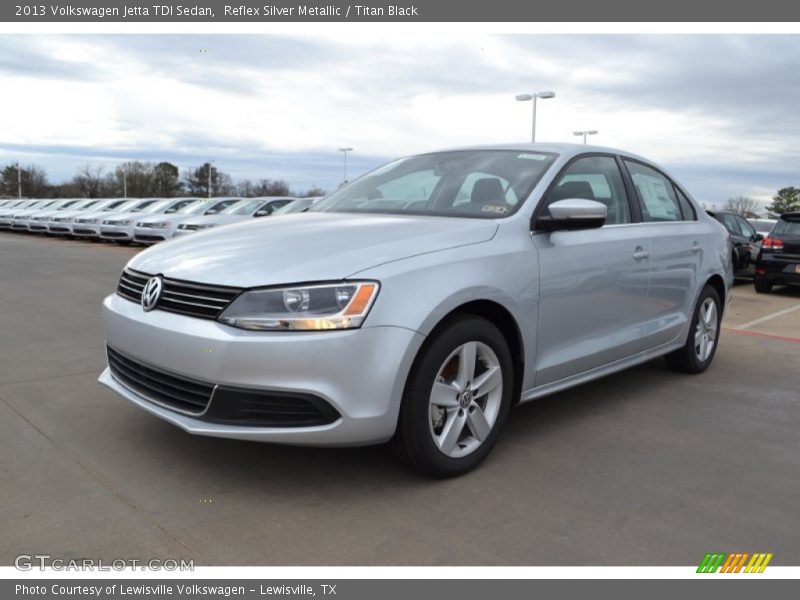 Reflex Silver Metallic / Titan Black 2013 Volkswagen Jetta TDI Sedan
