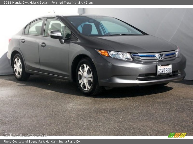 Polished Metal Metallic / Stone 2012 Honda Civic Hybrid Sedan