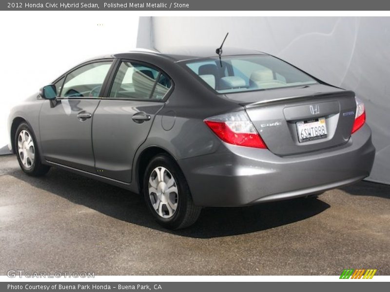 Polished Metal Metallic / Stone 2012 Honda Civic Hybrid Sedan