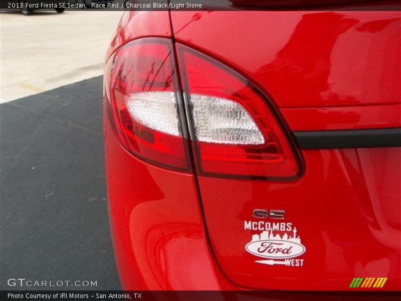 Race Red / Charcoal Black/Light Stone 2013 Ford Fiesta SE Sedan