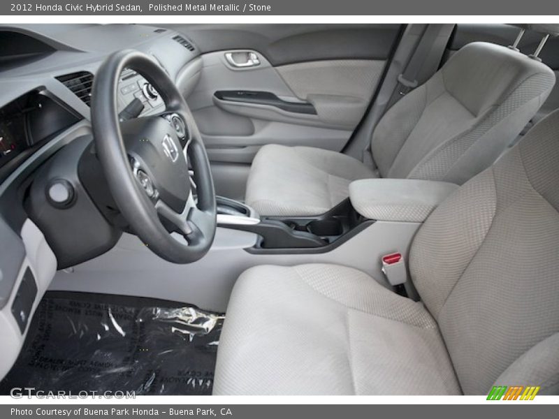 Polished Metal Metallic / Stone 2012 Honda Civic Hybrid Sedan