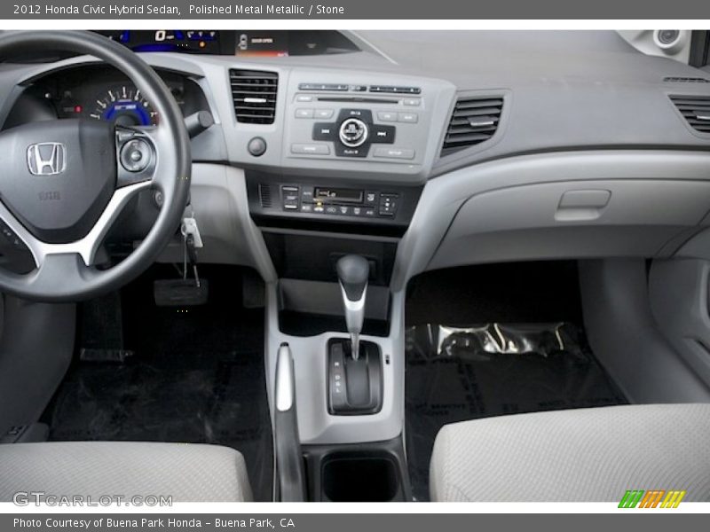 Polished Metal Metallic / Stone 2012 Honda Civic Hybrid Sedan
