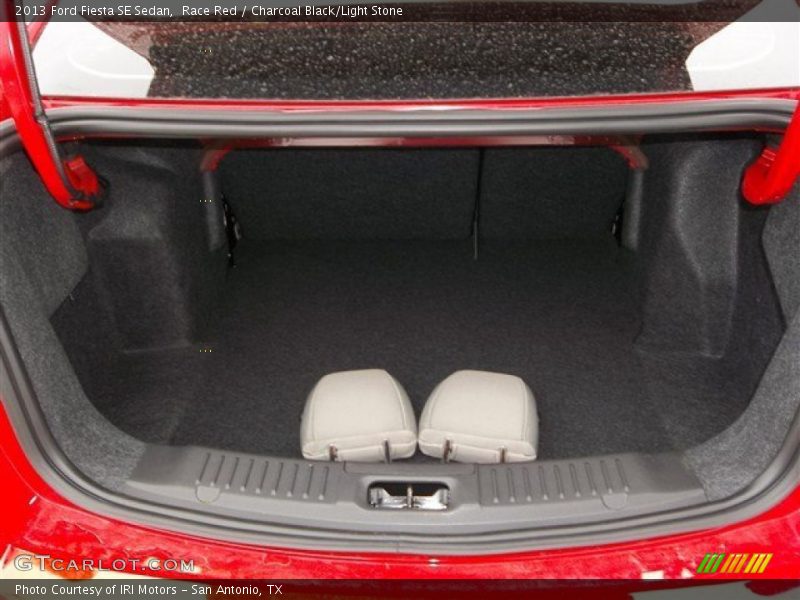 Race Red / Charcoal Black/Light Stone 2013 Ford Fiesta SE Sedan