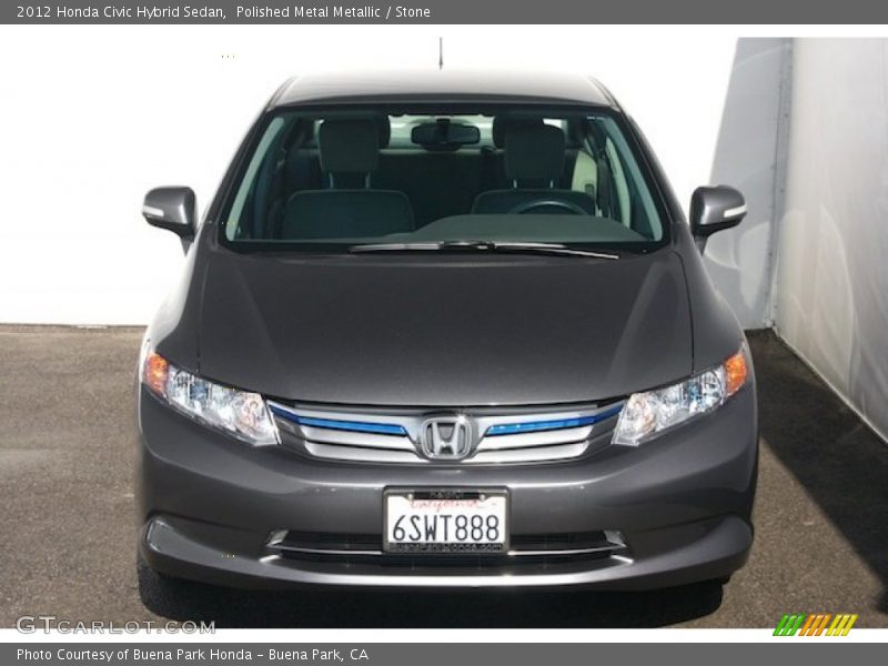 Polished Metal Metallic / Stone 2012 Honda Civic Hybrid Sedan