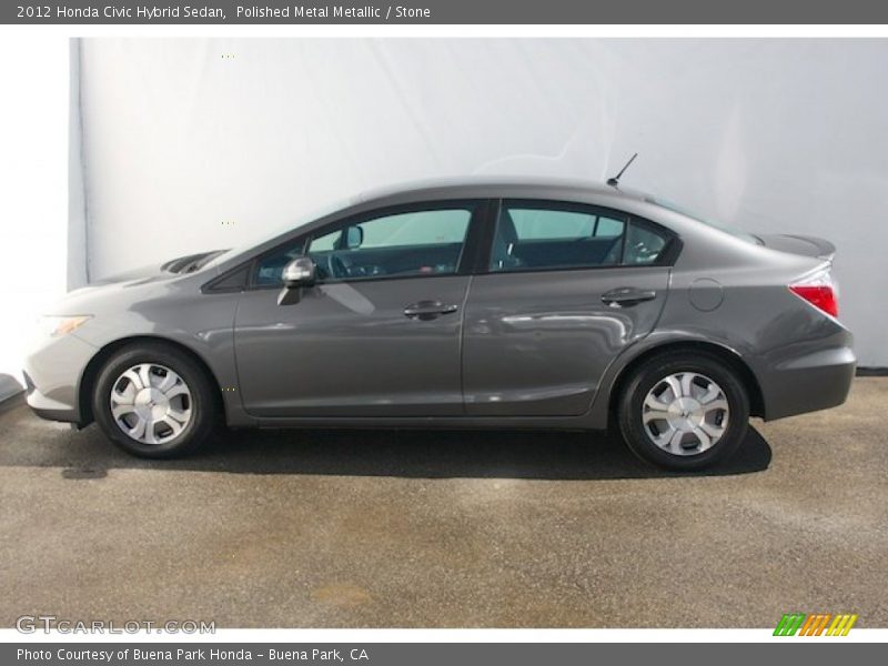 Polished Metal Metallic / Stone 2012 Honda Civic Hybrid Sedan