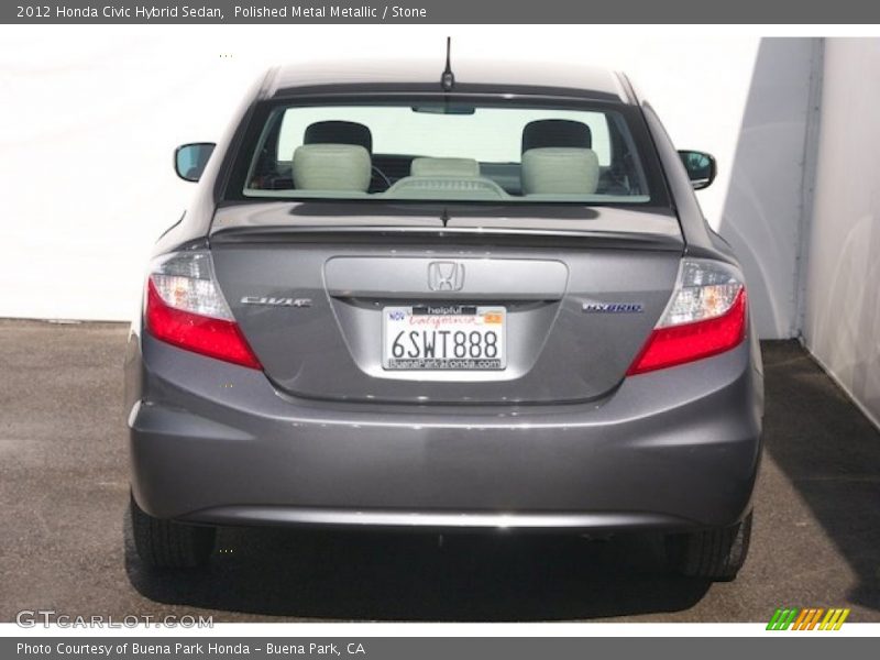 Polished Metal Metallic / Stone 2012 Honda Civic Hybrid Sedan