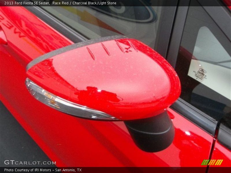 Race Red / Charcoal Black/Light Stone 2013 Ford Fiesta SE Sedan