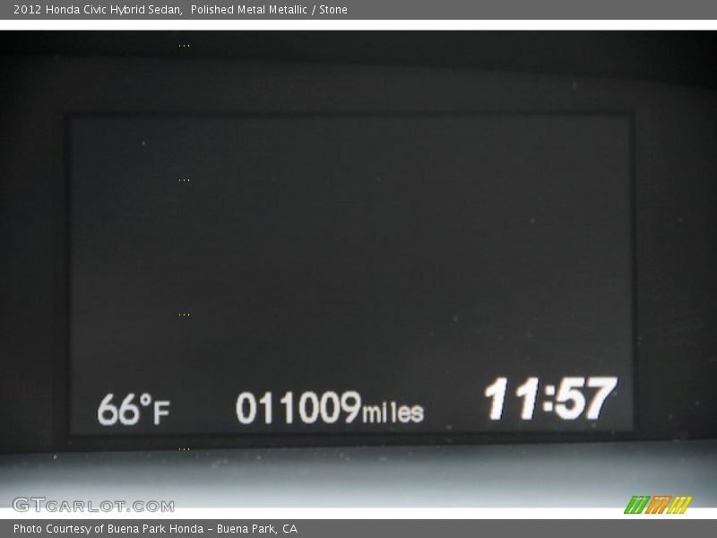 Polished Metal Metallic / Stone 2012 Honda Civic Hybrid Sedan