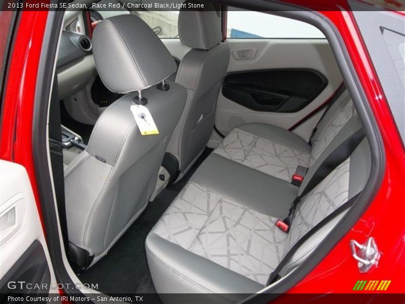 Race Red / Charcoal Black/Light Stone 2013 Ford Fiesta SE Sedan