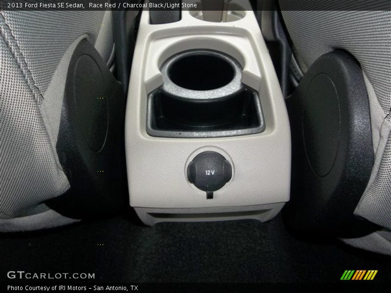 Race Red / Charcoal Black/Light Stone 2013 Ford Fiesta SE Sedan