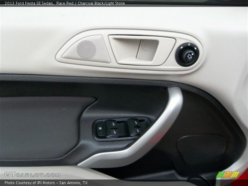 Race Red / Charcoal Black/Light Stone 2013 Ford Fiesta SE Sedan