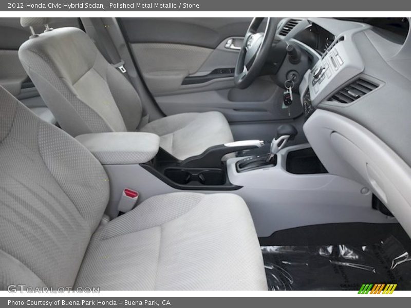 Polished Metal Metallic / Stone 2012 Honda Civic Hybrid Sedan