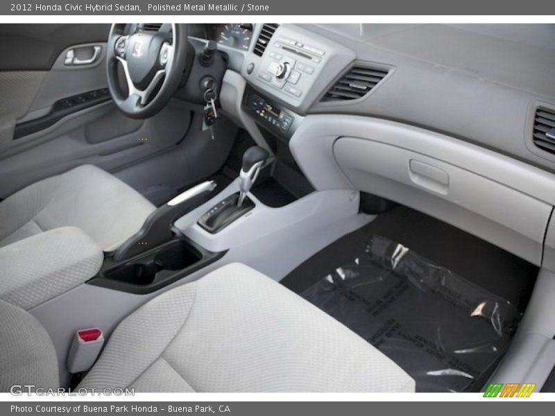 Polished Metal Metallic / Stone 2012 Honda Civic Hybrid Sedan