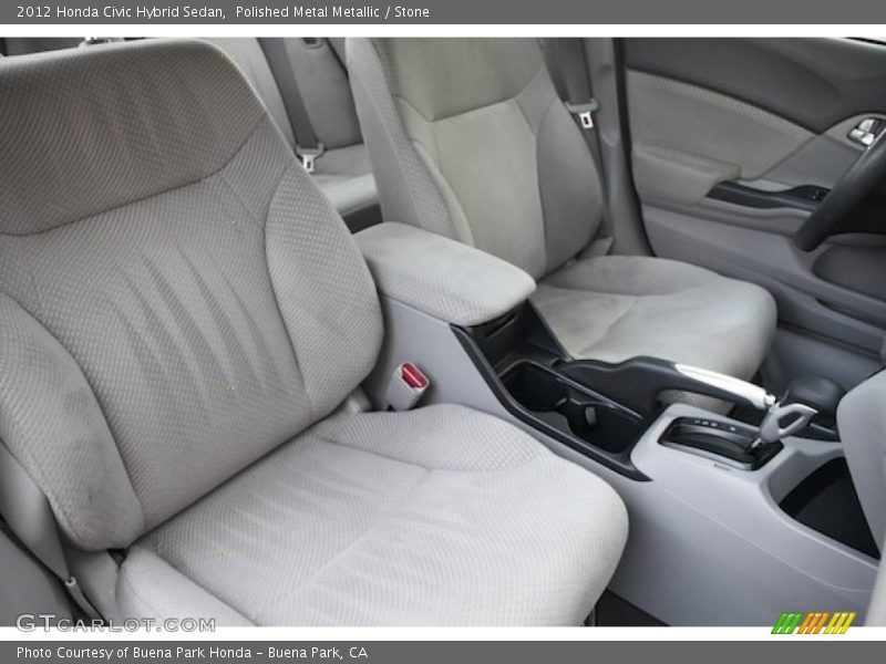 Polished Metal Metallic / Stone 2012 Honda Civic Hybrid Sedan