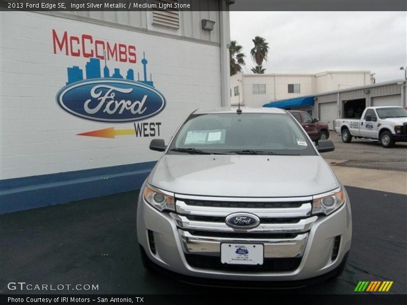 Ingot Silver Metallic / Medium Light Stone 2013 Ford Edge SE