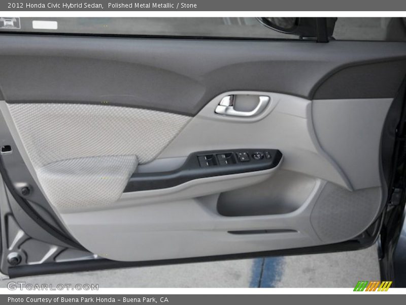 Polished Metal Metallic / Stone 2012 Honda Civic Hybrid Sedan