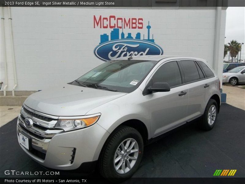 Ingot Silver Metallic / Medium Light Stone 2013 Ford Edge SE