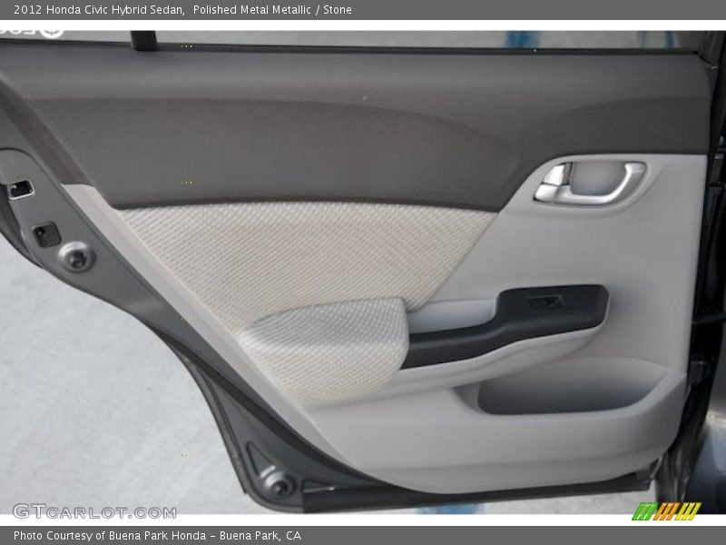 Polished Metal Metallic / Stone 2012 Honda Civic Hybrid Sedan