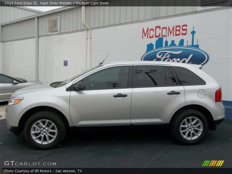 Ingot Silver Metallic / Medium Light Stone 2013 Ford Edge SE