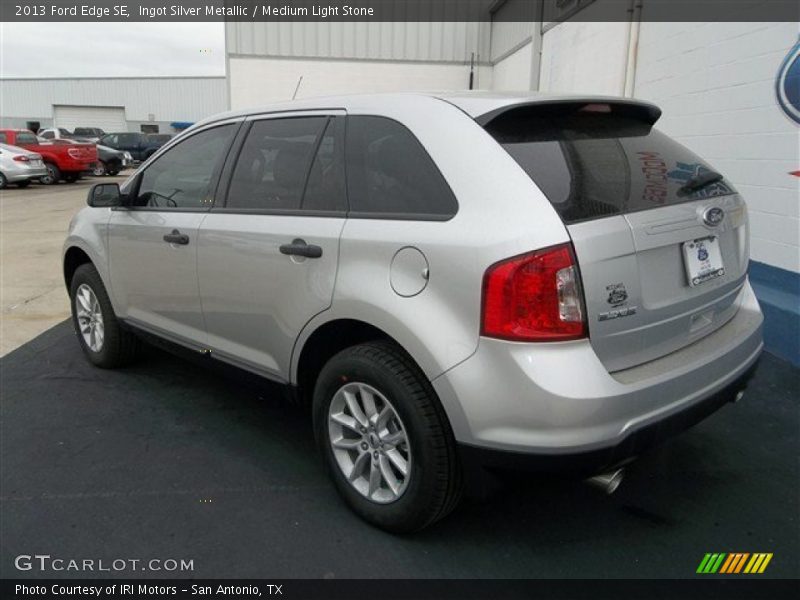 Ingot Silver Metallic / Medium Light Stone 2013 Ford Edge SE