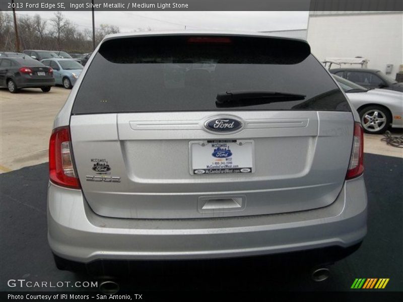 Ingot Silver Metallic / Medium Light Stone 2013 Ford Edge SE
