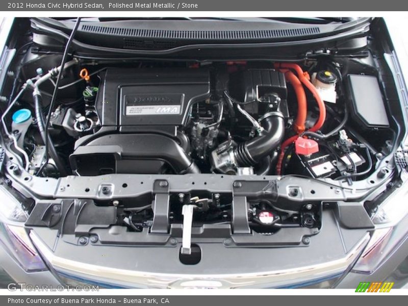 Polished Metal Metallic / Stone 2012 Honda Civic Hybrid Sedan