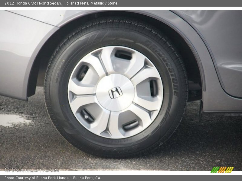 Polished Metal Metallic / Stone 2012 Honda Civic Hybrid Sedan