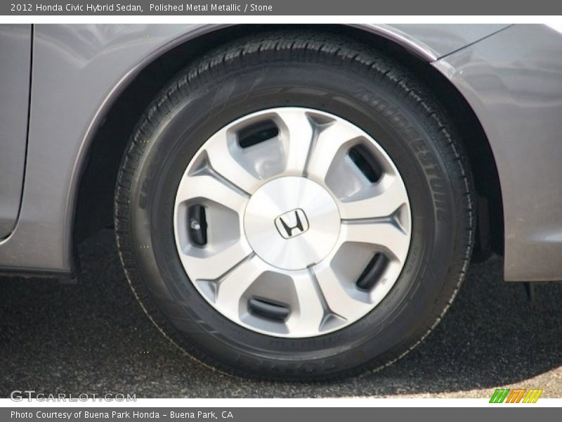 Polished Metal Metallic / Stone 2012 Honda Civic Hybrid Sedan