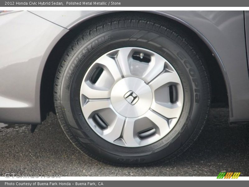 Polished Metal Metallic / Stone 2012 Honda Civic Hybrid Sedan