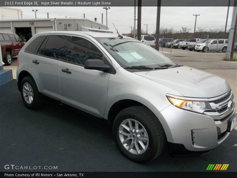 Ingot Silver Metallic / Medium Light Stone 2013 Ford Edge SE