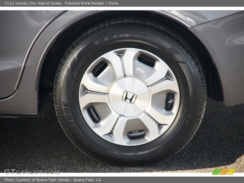 Polished Metal Metallic / Stone 2012 Honda Civic Hybrid Sedan