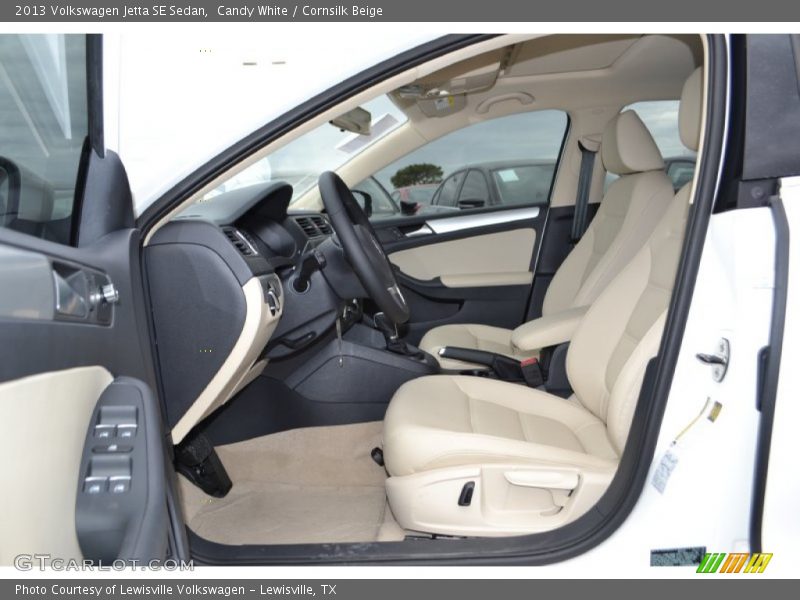 Candy White / Cornsilk Beige 2013 Volkswagen Jetta SE Sedan