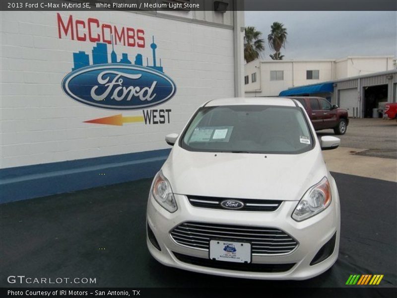 White Platinum / Medium Light Stone 2013 Ford C-Max Hybrid SE