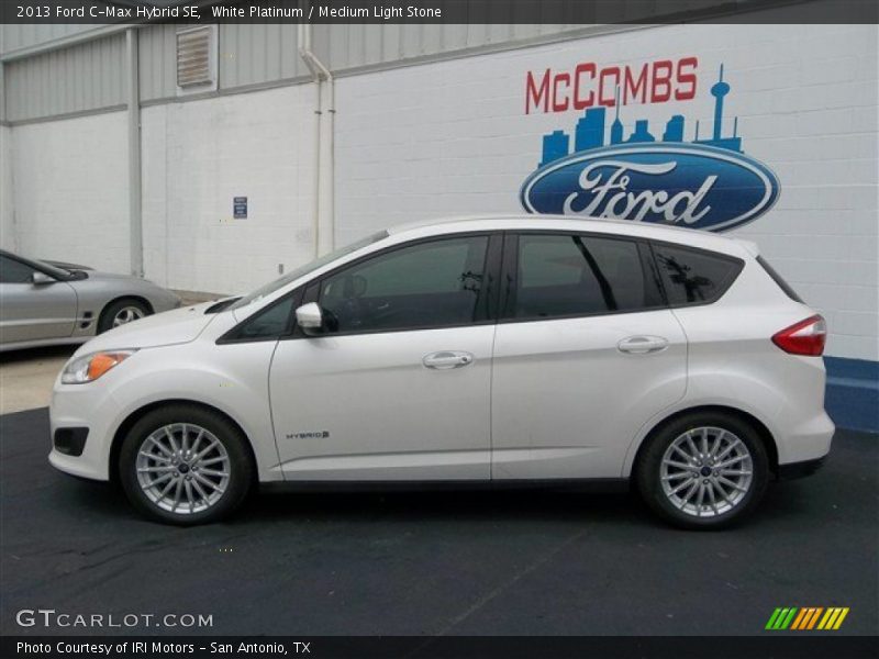 White Platinum / Medium Light Stone 2013 Ford C-Max Hybrid SE