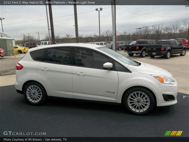 White Platinum / Medium Light Stone 2013 Ford C-Max Hybrid SE