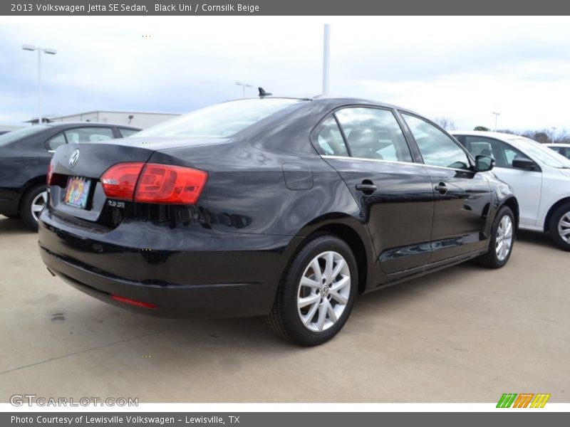 Black Uni / Cornsilk Beige 2013 Volkswagen Jetta SE Sedan