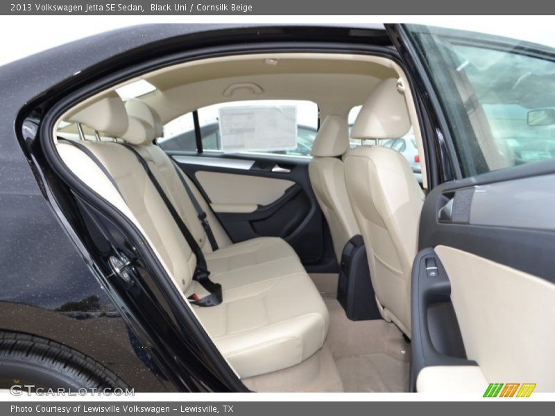Black Uni / Cornsilk Beige 2013 Volkswagen Jetta SE Sedan