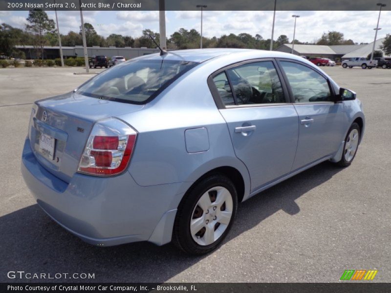 Arctic Blue / Charcoal 2009 Nissan Sentra 2.0